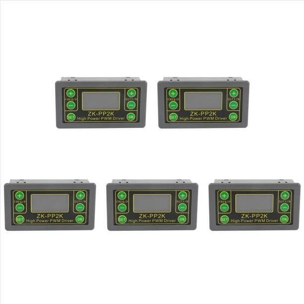 5X -PP2K PWM DC 3.3-30V 12V 24V Regulador del Controlador de Velocidad del Motor 8A 150W Dimmer LED Ajustable Frecuencia de Pulso Relación de Trabajo