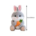 thumbnail image 4 of There are Carrots Rabbit Stuffed Animal | Fluffy Rabbit Anima,9.8 inches, 4 of 4