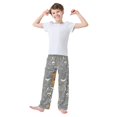 thumbnail image 2 of FORMRS Boys Pajama Pants with Pockets Size 13-14Y Kids Lounge Sleep Bottoms, Gray Halloween Dancing, 2 of 8