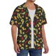 thumbnail image 2 of Balery Mexican Food Beer Camisa Casual de Manga Corta con Botones para Hombre, Texturizada, Estilo Cubano, para Playa, Verano-Medium, 2 of 5