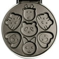 thumbnail image 5 of Waffle Wow! Animal Mini Waffle Maker- Makes 7 Fun, Different Shaped Waffles Including a Cat, Dog, Reindeer & More, 5 of 5