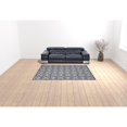 thumbnail image 2 of HomeRoots 505656 7 x 10 ft. Blue Fleur De Lis Stain Resistant Non Skid Rectangle Area Rug, 2 of 5