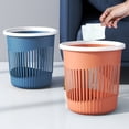 thumbnail image 1 of ¡Rebajas Sorprendentes!, Cubo de basura de cocina, cubos de papel huecos y prácticos cubos de basura de plástico para el hogar, sin tapa, para sala de estar, dormitorio, con anillo de presión, 1 of 8