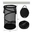 thumbnail image 5 of Cesta Plegable De Malla Para Ropa Sucia Organizador 75 L Lab.G Negro, 5 of 5