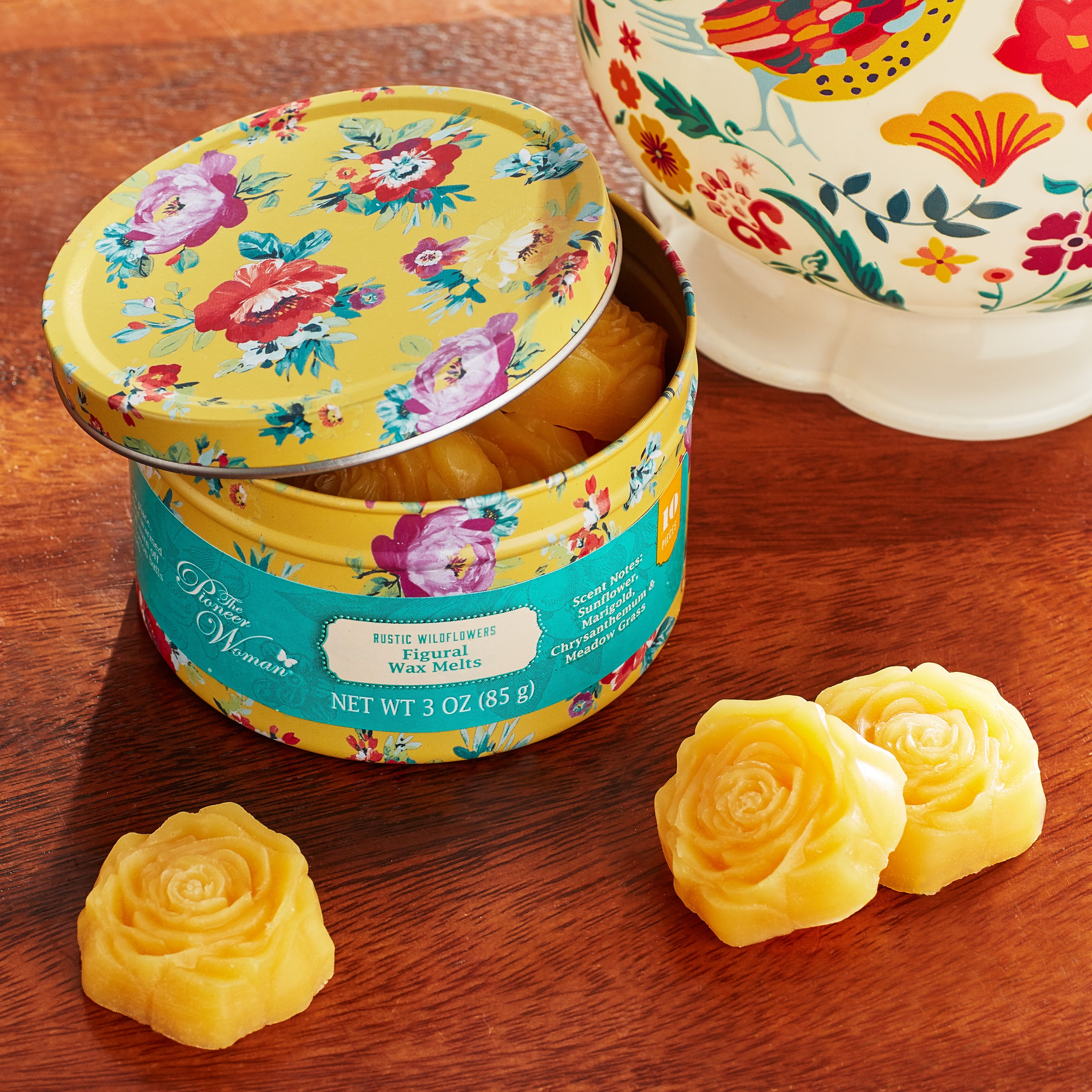 (2 pack) The Pioneer Woman Figural Wax Melts, Rustic Wildflowers, 10 Count