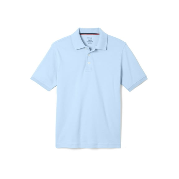 French Toast Husky Boys School Uniform Short Sleeve Interlock Polo Shirt (Husky)