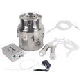 thumbnail image 1 of Máquina de ordeño, ordeñadora de impulso eléctrica portátil para el hogar con carga de 14L, máquina de ordeño de vacas de primera línea, 1 of 8