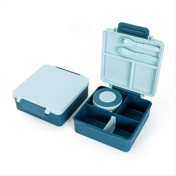 Lonchera Bento para Niños con Cubiertos, Recipientes Herméticos para Comida, Termo Aislante para Comida Caliente, B