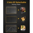 thumbnail image 4 of Aigostar 3-in-1 Grilled Cheese Sandwich Maker Waffle Iron with Removable Plates, 4 of 7