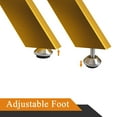 thumbnail image 3 of Glass End Table for Living Room Set of 2, Holaki 17.72" Modern Square Side Table with Tempered Glass Top & Metal Legs, Small Glass Table for Bedroom Office, Gold, 3 of 9