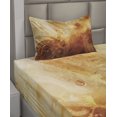 thumbnail image 2 of Ambesonne Orange Fitted & Top Sheet Set with Sham, Retro Historical, Orange, 2 of 4