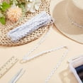 thumbnail image 4 of 15 Yards White Rick Rack Trim Ribbon 1/4 inch Wave Bending Fringe Trim Silverline Design Woven Zig Zag Ribbon, 4 of 9