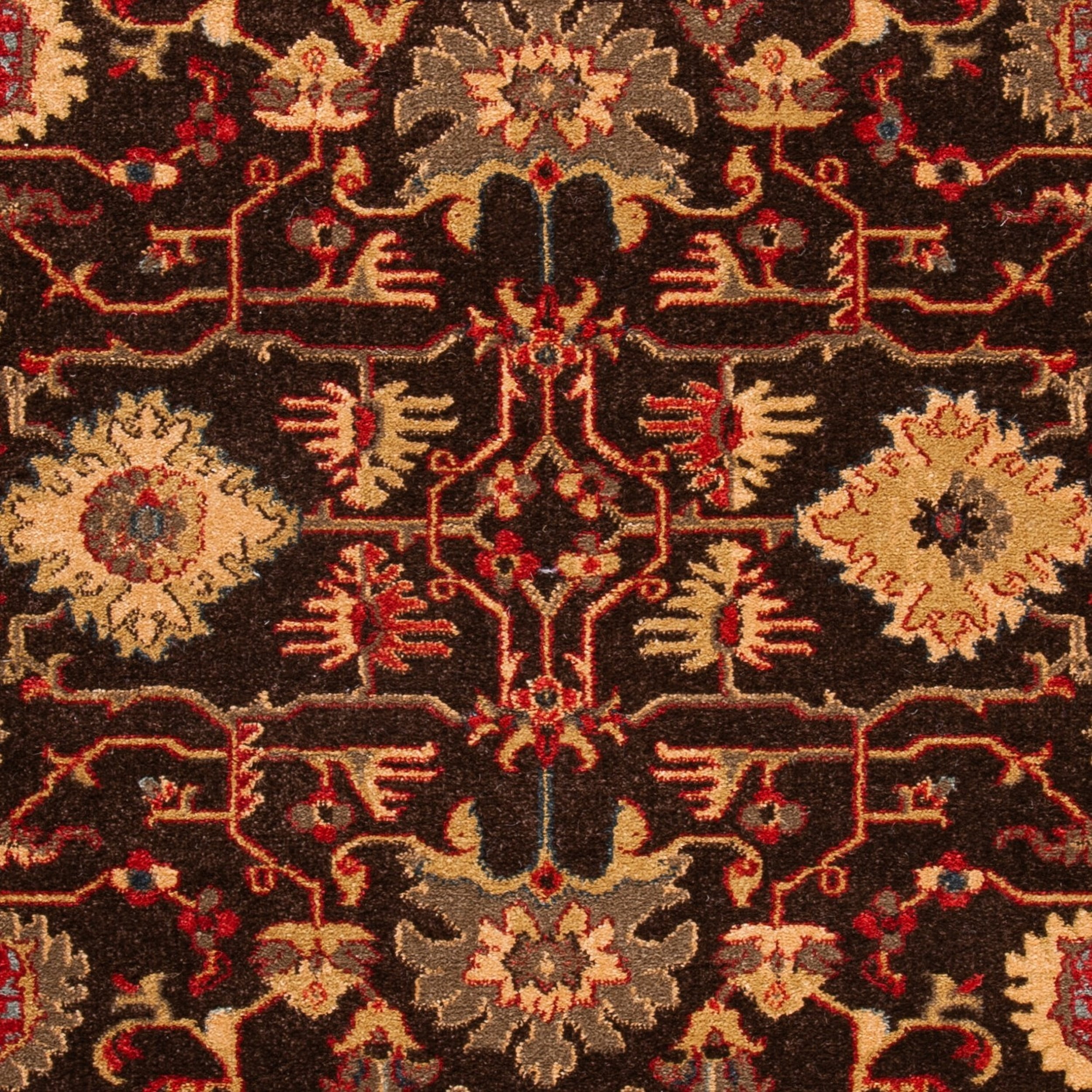 SAFAVIEH Mahal Bentley Oriental Area Rug, Brown/Beige, 6'7" x 9'2"
