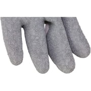 Safe Handler Ultra Stretch Thick Grip Gloves, Latex Crinkle Coated Grip, OSFM, Grey