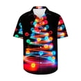 thumbnail image 3 of JURANMO Purses For Women Clearance Big and Tall Hawaiian Shirts for Men Funny Christmas Tree Graphic Tees Tops Casual Button Down Short Sleeve Blouse Tropical Vacation Holiday Beach Shirt Black L, 3 of 6