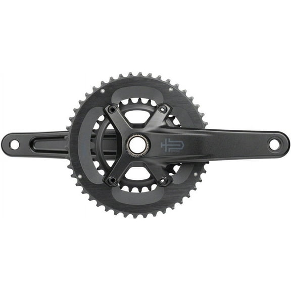 microSHIFT Sword 2x Crankset - 175mm, 10-Speed, 46/29t, 110 Asym BCD, 24mm Spindle, Black