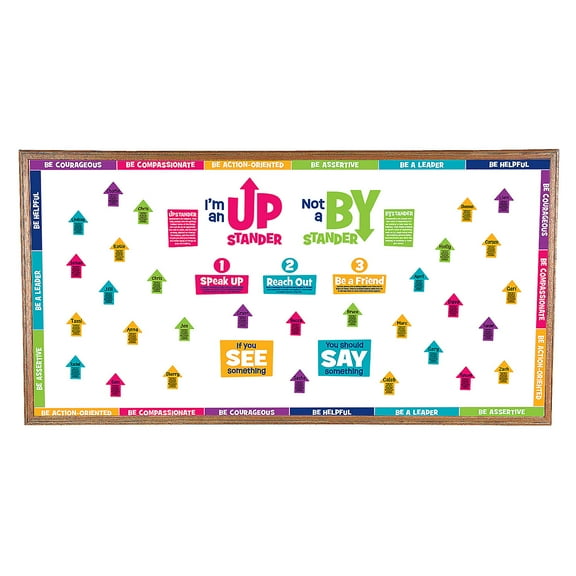 24 1/2" x 16" Social Emotional Learning Upstander Classroom Bulletin Board Set - 12 Pc.