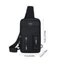 thumbnail image 3 of HOZADOIE Large Capacity Chest Bages Storage & Organization Large Capacity Chest Bag Fashion Simples Multifunctional Men's Large Capacity Multilayer Storage Crossbody Bag, 3 of 6