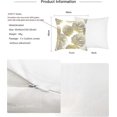 thumbnail image 4 of Pillow Case 45x 45cm, Modern Sofa Cushion Cover Beautiful Cushion Covers Sofa Car Home Decor Protectors (Golden Leaves02, Velvet), 4 of 5