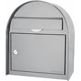 thumbnail image 2 of winbest Steel Drop Slot Wall Mount Mail Box, Grey (Large), 2 of 4
