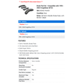 thumbnail image 2 of Brake Pad Set - Compatible with 1998 - 2005 Freightliner MT45 1999 2000 2001 2002 2003 2004, 2 of 2