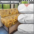 thumbnail image 5 of Pzuqiu Butterfly Print Rv Dinette Cushion Cover 2Pcs Full Protection Sunflower Camper Cushion Covers Replacement Easy Using Camper Cushion Slipcovers for Rv Camper Car, 5 of 6