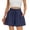 Navy, variant on Women Linen Shorts Summer Wide Leg Bermuda Shorts Boho Beach Flowy Short with Pockets Drawstring Lounge Short Navy XXL