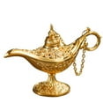 thumbnail image 1 of Metal Carved Aladdin Lamp Magic Vintage Home Tea Oil, 1 of 5