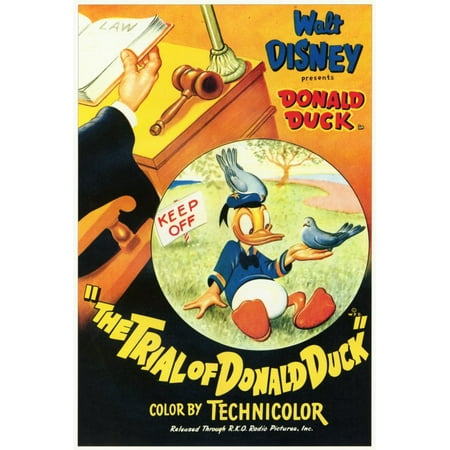 48 Donald Duck - The Trial of Donald Duck - movie POSTER (Style A) (27