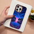 thumbnail image 6 of SKLYDDI Multicolor Serene Sunset for iPhone 12 Pro Max Case - Illustrative Colorful Lake and Nature Design, TPU Flexible, Aesthetic Cute, 6 of 7
