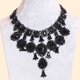 thumbnail image 4 of Jumpingount Collar de joyería de moda Gargantilla Collar largo de cristal Adorno de cuello de gota de agua Cadena de declaración ajustable Banquete Ropa, zapatos y accesorios Miscelánea Jumpingount AP014788-00, 4 of 6