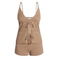 thumbnail image 5 of No Boundaries Cami Top with Beads and Shorts Set, 2-Piece, Women's XXS-XXL, 5 of 5