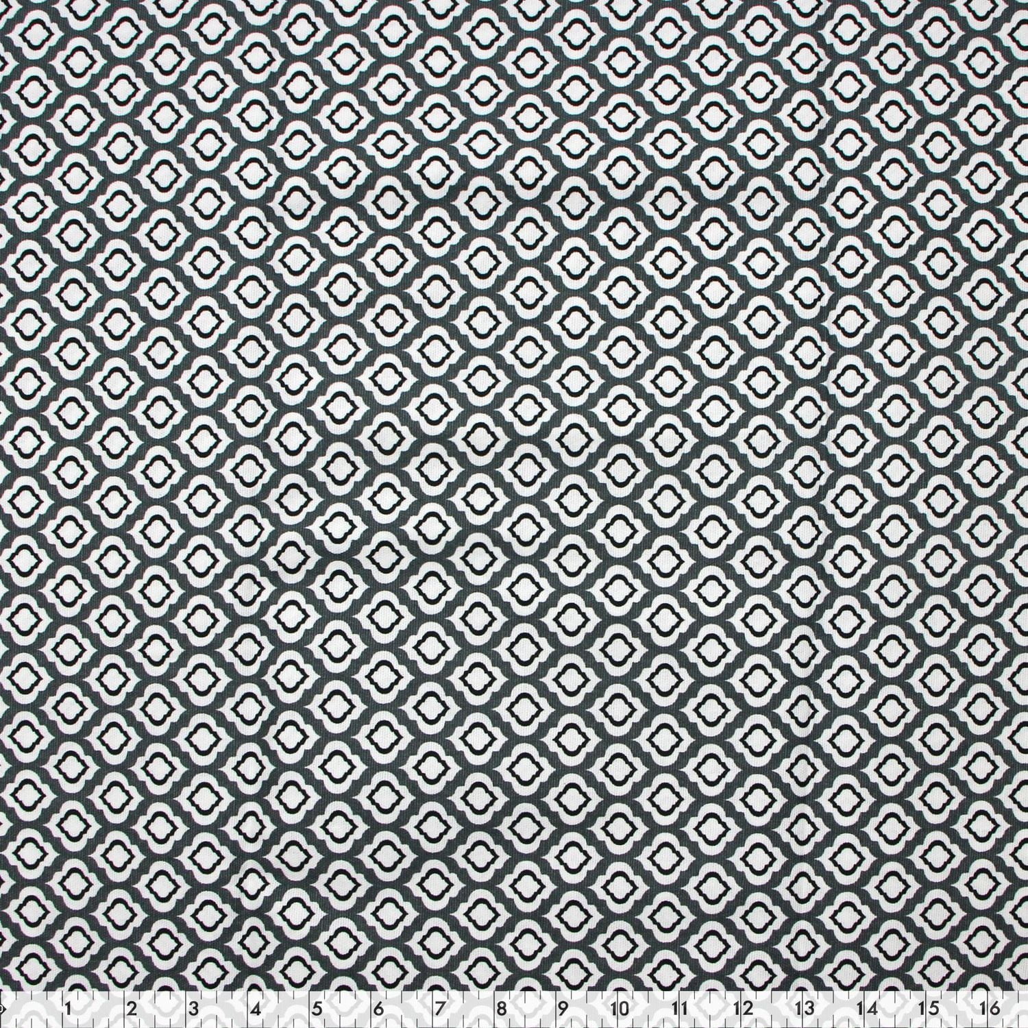 Fabric Creations Black Gems Canvas Pre-Cut Fabric - 42" x 72" / 1.1 m x 1.8 m
