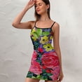 thumbnail image 3 of Ladies Elegant Sling Sleeveless Sexy Dress rose, 3 of 6
