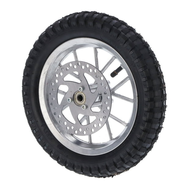 Neumático y Llanta de Rueda Delantera de 125 X 275 Pulgadas Neumático de Goma + Llanta de Rueda de Metal Rueda Delantera para Mini Bicicleta de 2 Tiempos de 47cc 49cc ANGGREK Otros