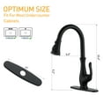 thumbnail image 5 of Boyel Living Single Handle 3-function Kitchen Faucet Pull-down Spout,Kitchen Sink Faucets with Base Plate Suit to 1 or 3 Holes Matte Black, 5 of 9