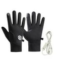 thumbnail image 1 of AWZXDE Thermal Gloves Heated For Outdoor Winter Sports Rechargeable Battery Powered Screen Compatible For Skiing, 1 of 3
