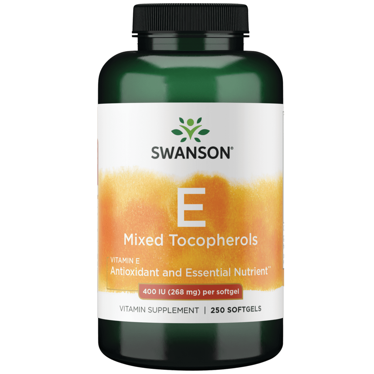Swanson Vitamin E Mixed Tocopherols 400 Iu 250 Softgels
