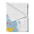 thumbnail image 2 of Saying Soft Flannel Fleece Throw Blanket, Colorful Illustration with Hand Lettering Words with Stars and Crescent Moon, Cozy Plush for Indoor and Outdoor Use, 50" x 60", Multicolor, by Ambesonne, 2 of 5