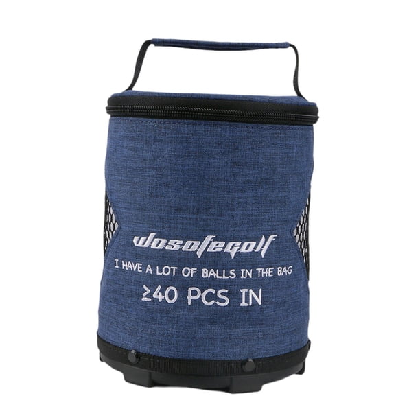 Contenedor de bolsa para pelotas de golf soporte impermeable multiusos regalo para golfista portador de almacenamiento estuche con cremallera Azul Medio Strade Fareast Limited