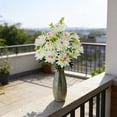 thumbnail image 6 of 12 Stems Artificial Butterfly Orchid PineFruit Flower Set Vibrant Faux Floral Arrangement For Event Decor Table Centerpiece Home Office Bright Colorful Display, 6 of 6