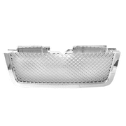 Ikon Motorsports Compatible with 06-09 Chevy Trailblazer LT Front Bumper Hood Mesh Grill Grille ABS B Style Chrome
