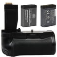 thumbnail image 1 of NJA BG-E18 Multi-Power Battery Grip for Canon Rebel T6s & T6i DSLR Camera with 2x Spare LP-E17 Batteries, 1 of 1