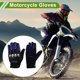 thumbnail image 2 of Guantes de ciclismo de dedo completo para hombres con carcasa de acero, guantes de motocicleta para escalar, motorizar, ciclismo, poliéster, azul, talla única, 2 of 6