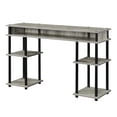 thumbnail image 4 of Convenience Concepts Designs2Go 30" Tall No Tools Student Desk with Shelves, Faux Birch/Black, 4 of 7