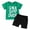 Green, variant on Bagilaanoe 2pcs Toddler Baby Boy Shorts Set Short Sleeve Letter Print T Shirt Tops + Shorts 9M 12M 18M 24M 3T 4T Kids Casual Summer Clothes