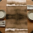 thumbnail image 5 of Table Runners 72 Inches Long Dress Scarves, Brown Stripes Farmhouse Kitchen Table Runner, Coffee Tablerunners, Country Watercolors Gradient Texture 16x72 Inch, 5 of 9