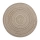 thumbnail image 1 of Tapete de mesa redondo de ramio de estilo japonés, almohadilla aislante de ramio para mesa linda (S Beige), 1 of 5