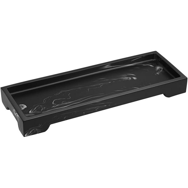 Luxspire Resin Vanity Tray, Bathroom Tray Toilet Tank Storage Tray, 11