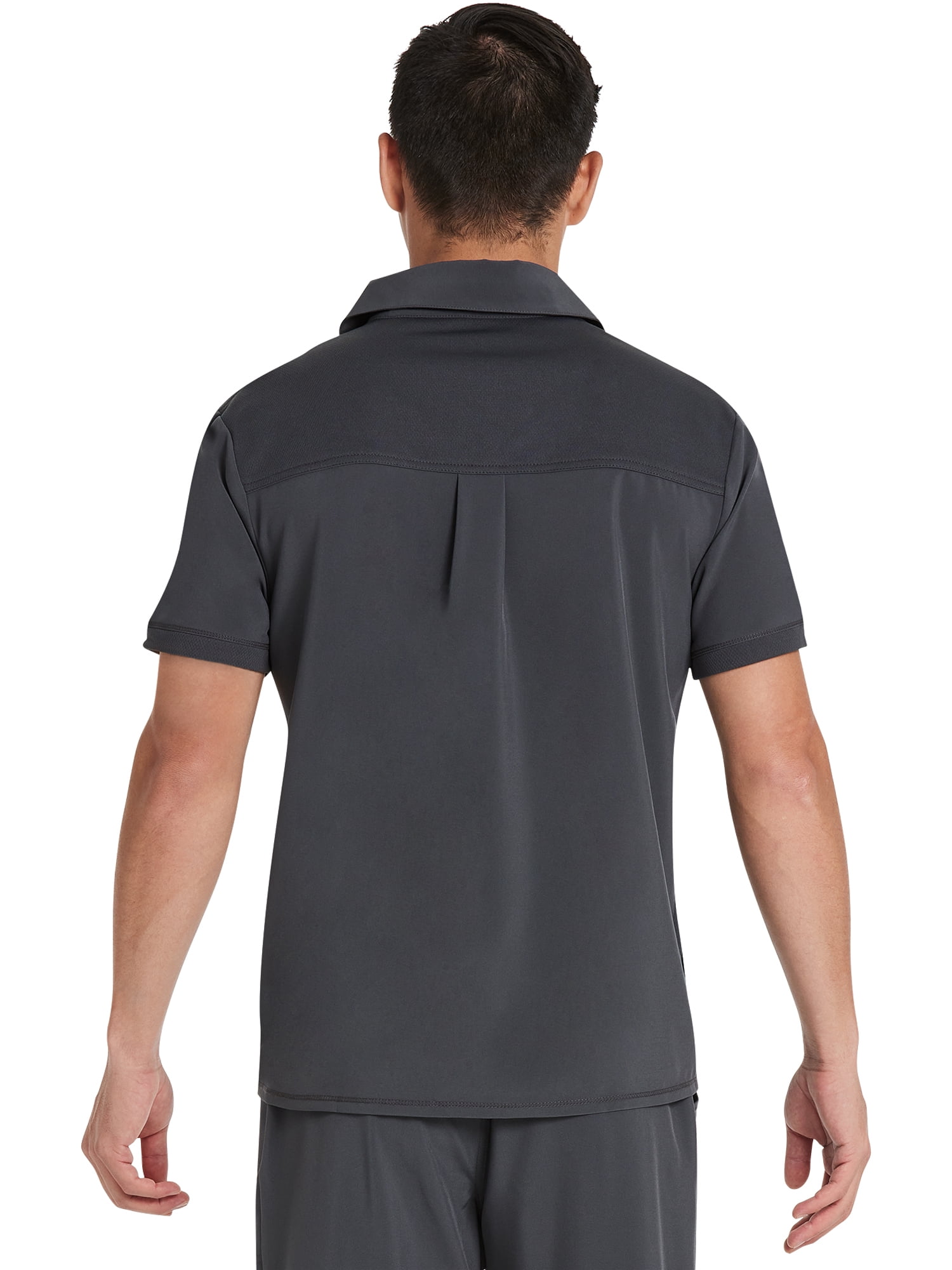 Scrubstar Men's Premium Performance Stretch Polo Scrub Top, Sizes XS-3XL